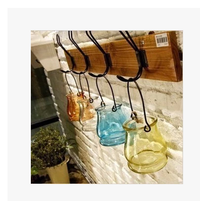 Creative Ear-Shaped Hanging Hydroponic Glass Vase for Balcony Decor