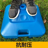 Portable Water/Sand Filled Umbrella Base for Beach and Patio, Foldable Cross-Leg Design, 25-30kg Capacity