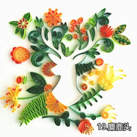 Quilling Paper Art Kit for Kids and Students - Animal Line Art Designs with Paper Strips