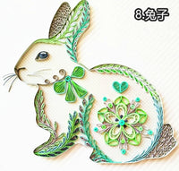 Quilling Paper Art Kit for Kids and Students - Animal Line Art Designs with Paper Strips