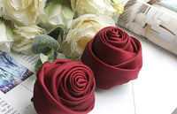 Korean Style Fabric Rose Brooch Pin for Women, Versatile Silk Flower Corsage for Clothing and Hair