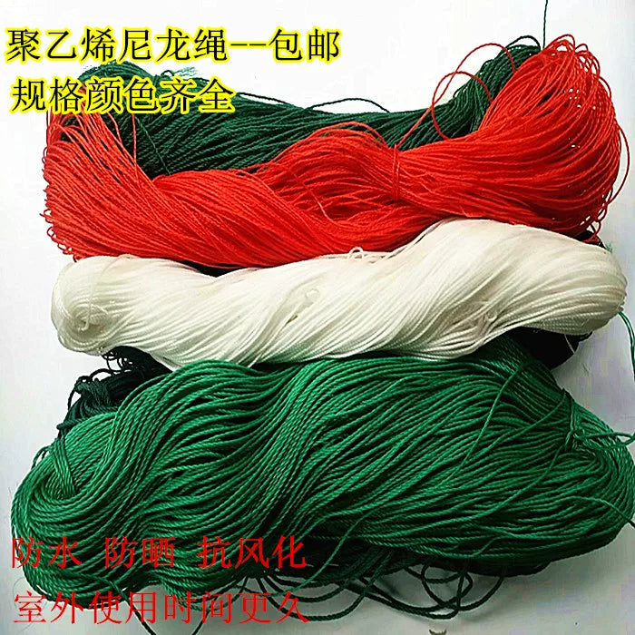 Nylon Polyethylene Rope for Bundling, Tents, and Gardening, 0.7-4mm