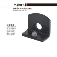 Lightweight Metal Slatwall PVC Board Hooks Garage Balcony Storage Tool Wall Mount Hooks 2-Pack