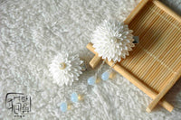 BJD SD DD Japanese Kimono Fabric Hair Clip for Dolls - Handmade Hair Accessories