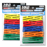 MAD WORKS Model Sanding Sponge Set for Hobby Craft and Model Kits