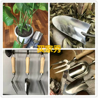 Stainless Steel Garden Tool Set for Planting and Digging - Trowel, Transplanter, Cultivator, Weeding Knife