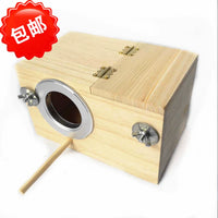 Wooden Breeding Box for Parakeets and Lovebirds, Bird Nest Incubation Box