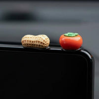 2 Pieces Persimmon Peanut Car Ornament Self for Women, New Drivers