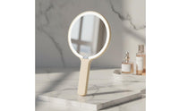 LED Makeup Triple-Light Mirror Color Lights Portable USB-Charged Mirror Compact Beauty Tool for Dorm Room
