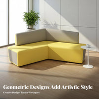 Geometric Sectional Sofa Set Minimalist Design Armless Configurable Sofa Personalizedizable Configurations Lounge Seating for Businesses, Guests