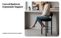 Luxury design Kitchen Island Stool Modern Design Pedestal High Stool with supportrest Sturdy and Stable Counter Chair Padded Seat for Homeowners, Bar Owners, Adults, Front Desk, Restaurant, Pub, Living Room
