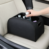 Leather Car Boot Organiser, Universal Folding Car Boot Storage, Luxury Car Organiser for Weekend Trips, Pressure Resistant Storage Box