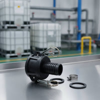 IBC Tote Adapter with Quick-Connect Leak-Proof IBC Tote Hose Adapter Watertight Compact for Liquid Transfer