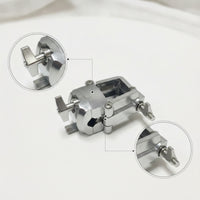 Metal Drum Frame Clamp Long-Lasting Drum Bracket with Tightening Screw Heavy Duty Hardware Easy to Adjust for Drummers, Rehearsal Room