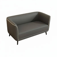 Minimalist Design Loveseat Soft Cushions Upholstered 2-Seater Sofa Sturdy Frame Living Room Seating High-Density Foam Cushion for Homeowners, Apartment Dwellers, Telecommuting Workers, Reception Area, Bedroom, Retail Retailer, Office