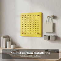 Easy Installation DIY Perforated Panel Multi-Purpose Pegboard Panel Kit Modular Design Storage Rack Versatile for Office Workers, Homeowners, Study Room, Bedroom, Kitchen, Entryway