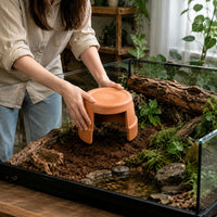 Snake Hide for Shedding, Moist Hide for Snakes, Ceramic Reptile Hide for Terrarium, Humid Cave Shelter