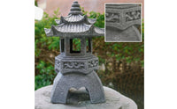 Pagoda Lantern Oriental Stone Lantern Traditional for Balcony