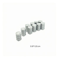 10 Pieces Molded Feature HO Scale Oil Drum Resin Oil Drum Model Miniature Scene Accessory
