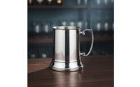 2 Pieces Heat Resistant Mug Metal Finish Stainless Steel Beer Mug Easy to Clean Drinkware Sturdy Handle for Bar, Party
