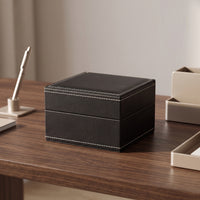 Watch Box with Cushion Square Individual Watch Case Compact for Collectors, Journeyers, Gift Packaging, Travel, Retail Display