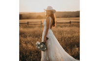 Rhinestone Bride Hat with Rhinestones Western-Style Cowgirl Hat with Fringe Glittering Bridal for Bachelorette, Hen Party