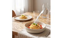 Pasta Fork with Comb-Like Head Rust-Resistant Cooking Utensil Sturdy for Chefs
