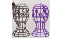 Stable Base Portable Hairpiece Head Stand Quick Air Dry Portable Hairpiece Head Holder Lightweight Plastic Hat Display Rack Easy to Assemble for Cosplayers, Salon, Travel, Dressing Table