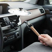 Adjustable Car Air Vent Cymbal Wooden Stick Vent-Mounted Cymbal Drum Screw Knob Dashboard Decoration Reflective