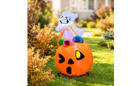 Inflatable Specters in Pumpkin Lighted Specters in Pumpkin Inflatable Bright Outdoor Decoration for Yard