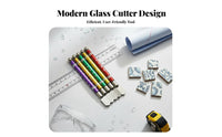 Pen Type Glass Cutter Hard Alloy Head Metal Handle Glass Scoring Tool Hardened Alloy Tip Tile Cutter Long-Lasting Cutting