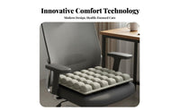 Inflatable Seat Cushion Shock Absorbing 3D Inflatable Pad Easy Inflation Pressure Relief Seat Pad for Office Workers, Commuters, Car, Home, Airplane