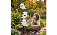 Halloween Garden Stake Light Glowing Garden Stake Light with Specters Eerie for Walkway