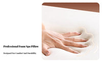 Anti-Collapse Design Beauty Bed Headrest Cushion Ergonomic Spa Bed Face Hole Pillow High-Density Foam for Estheticians, Physiotherapists