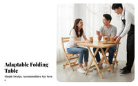 Multi-Purpose Space Saving Kitchen Table Set Multipurpose Space Saving Kitchen Table Installation-No-Assembly Foldable Dining Set Sturdy Construction for Small Business Owners, Apartment Dwellers, Families, Cafe, Restaurant, Breakfast Nook, Balcony