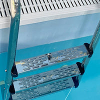 Rust Resistant Stainless Steel Pool Ladder Heavy Duty Pool Ladder with 5 Steps Long-Lasting for Water Park