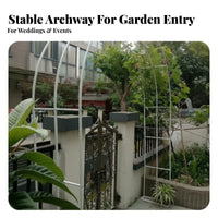 Rust-Proof Flower Arch Trellis Weather Resistant Climbing Plant Archway Heavy-Duty Climbing Plant Arbor Powder Coated Finish for Homeowners, DIY Enthusiasts, Event Planners, Patio, Pathway, Party