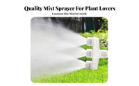 Multi-Head Sprinkler Nozzle Water Saving Mists Spray Head High Volume Mists Sprinkler for Gardeners, Farmers, Greenhouse, Farmland, Lawn