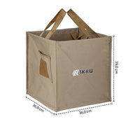 Collapsible Trash Bin 10L-100L, Foldable Car Trash Bin made of Tarpaulin, Square Waste Bin for Camping & Motorhome, 36x36x39cm