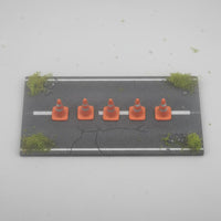 1/64 Scale Road Cone Detailed Miniature Traffic Cone Realistic Weathered Finish Model Car Accessory for Diorama Builders, Hobbyists
