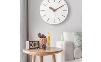Modern Minimalist Wall Clock Easy Install Nordic Wall Clock Non-Ticking Home Decor for Living Room, Office, Bedroom