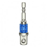 Cr-V Steel Hex Shank Adapter Bit Electroplated Hex to Square Adapter Anti-Detachment Socket Converter Forged Metal