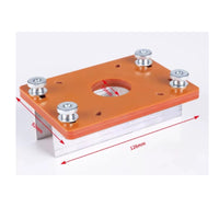 2-in-1 Slotting Guide Bracket Border Positioning Router Slotting Guide Adjustable Clamping Router Bracket Orange