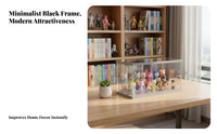 Acrylic Display Case High Clearness Acrylic Display Box Large Capacity Dustproof Showcase Box for Collectors, Hobbyists, Desktop, Tabletop