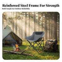 Foldable Design Collapsible Moon Chair Lightweight Camping Stool Easy Setup Outdoor gear sturdy for Art Students, Travelers, Fishing, Sketching, Picnics, Outdoors