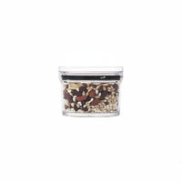 Clear Plastic Canister Sturdy Dry Food Storage Jar Freezer Safe