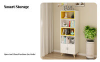 With Optional Doors interchangeable Cube Organizer customizable Combination storage shelving unit Customizable Configuration Storage Cabinet Modern aesthetic for Students, Apartment Dwellers, Homeowners, Living Room, Bedroom, Office