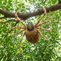 Giant Arachnid with Light-up Eyes Furry Arachnid with Bendable Legs Hairy Decoration for Spooky Houses