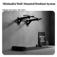 Space-Saving Wall Mounted Pull-up Bar Heavy-Duty Wall Mounted Pull up Bar High Weight Capacity Multifunctional Station Padded Grips for Adults, Athletes, Bodybuilders, Indoor, Strength Training, Bodyweight Exercise, Garage