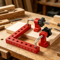 Aluminum Alloy 90 Degree Corner Clamp High Precision 90 Degree Positioning Square Right Angle Clamping Jig Rust-Proof for Carpenters, Woodworkers, DIY Enthusiasts, Cabinet Making, Furniture Building
